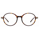 Linda Farrow - Merrick A Oval Optical Glasses in Tortoiseshell - LF51AC2OPT - Linda Farrow Eyewear