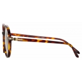 Linda Farrow - Merrick A Oval Optical Glasses in Tortoiseshell - LF51AC2OPT - Linda Farrow Eyewear