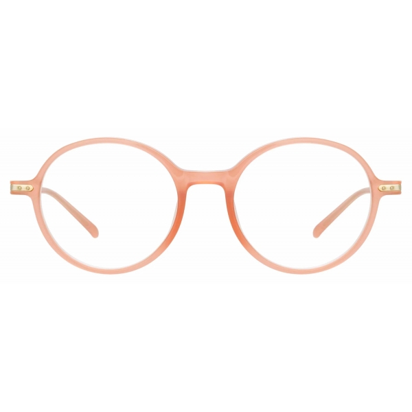 Linda Farrow - Merrick Oval Optical Glasses in Nectarine - LF51C4OPT - Linda Farrow Eyewear