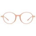 Linda Farrow - Merrick Oval Optical Glasses in Nectarine - LF51C4OPT - Linda Farrow Eyewear