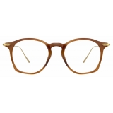 Linda Farrow - Mila A Square Optical Glasses in Brown - LF52AC4OPT - Linda Farrow Eyewear