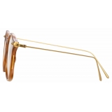 Linda Farrow - Mila A Square Optical Glasses in Brown - LF52AC4OPT - Linda Farrow Eyewear