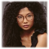 Linda Farrow - Mila A Square Optical Glasses in Brown - LF52AC4OPT - Linda Farrow Eyewear