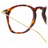 Linda Farrow - Mila Square Optical Glasses in Brown - LF52C4OPT - Linda Farrow Eyewear