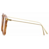 Linda Farrow - Mila Square Optical Glasses in Horn - Linda Farrow Eyewear