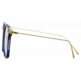 Linda Farrow - Mila Square Optical Glasses in Navy - LF52C3OPT - Linda Farrow Eyewear