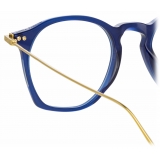 Linda Farrow - Mila Square Optical Glasses in Navy - LF52C3OPT - Linda Farrow Eyewear