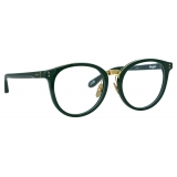 Linda Farrow - Morgan Oval Optical Glasses in Green - LFL1366C5OPT - Linda Farrow Eyewear