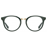 Linda Farrow - Morgan Oval Optical Glasses in Green - LFL1366C5OPT - Linda Farrow Eyewear