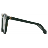 Linda Farrow - Morgan Oval Optical Glasses in Green - LFL1366C5OPT - Linda Farrow Eyewear