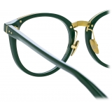 Linda Farrow - Morgan Oval Optical Glasses in Green - LFL1366C5OPT - Linda Farrow Eyewear