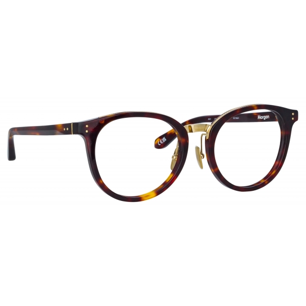 Linda Farrow - Morgan Oval Optical Glasses in Tortoiseshell - LFL1366C4OPT - Linda Farrow Eyewear