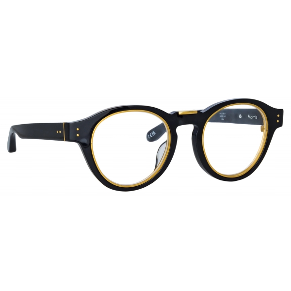 Linda Farrow - Morris Oval Optical Glasses in Black - LFL1381C3OPT - Linda Farrow Eyewear