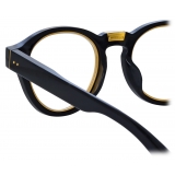 Linda Farrow - Morris Oval Optical Glasses in Black - LFL1381C3OPT - Linda Farrow Eyewear