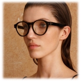 Linda Farrow - Morris Oval Optical Glasses in Black - LFL1381C3OPT - Linda Farrow Eyewear