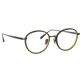 Linda Farrow - Moss Oval Optical Glasses in Matt Nickel - LFL1227C3OPT - Linda Farrow Eyewear