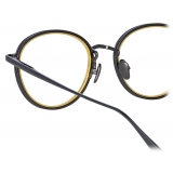 Linda Farrow - Moss Oval Optical Glasses in Matt Nickel - LFL1227C3OPT - Linda Farrow Eyewear