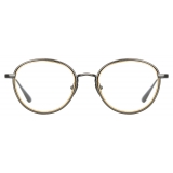 Linda Farrow - Moss Oval Optical Glasses in Nickel - LFL1227C4OPT - Linda Farrow Eyewear