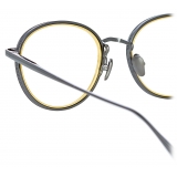 Linda Farrow - Moss Oval Optical Glasses in Nickel - LFL1227C4OPT - Linda Farrow Eyewear