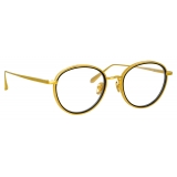 Linda Farrow - Moss Oval Optical Glasses in Yellow Gold - LFL1227C1OPT - Linda Farrow Eyewear