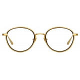 Linda Farrow - Moss Oval Optical Glasses in Yellow Gold - LFL1227C1OPT - Linda Farrow Eyewear