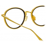 Linda Farrow - Moss Oval Optical Glasses in Yellow Gold - LFL1227C1OPT - Linda Farrow Eyewear