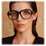 Linda Farrow - Renee Oversized Optical Glasses in Black - LFL1293C1OPT - Linda Farrow Eyewear