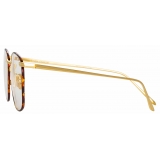 Linda Farrow - Occhiali da Vista Quadrati Simon in Oro Giallo Tartaruga - LFLC479C17OPT - Linda Farrow Eyewear