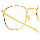 Linda Farrow - Occhiali da Vista Quadrati Simon in Oro Giallo Tartaruga - LFLC479C17OPT - Linda Farrow Eyewear