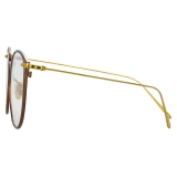 Linda Farrow - Sophia A Oval Optical Glasses in Brown - LF45AC3OPT - Linda Farrow Eyewear