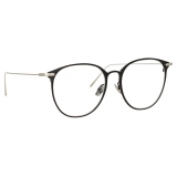 Linda Farrow - Occhiali da Vista Sophia Ovale in Nero Oro Bianco - LF45C2OPT - Linda Farrow Eyewear