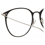 Linda Farrow - Sophia Oval Optical Glasses in Black White Gold - LF45C2OPT - Linda Farrow Eyewear