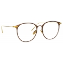 Linda Farrow - Sophia Oval Optical Glasses in Brown - LF45C3OPT - Linda Farrow Eyewear