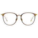 Linda Farrow - Sophia Oval Optical Glasses in Brown - LF45C3OPT - Linda Farrow Eyewear