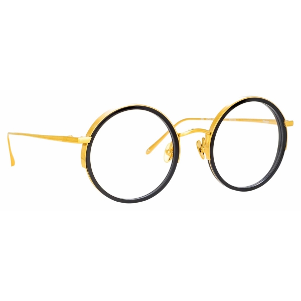 Linda Farrow - Watson Round Optical Glasses in Black - LFL1119C4OPT - Linda Farrow Eyewear