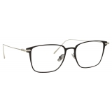 Linda Farrow - Occhiali da Vista Willis A Rettangolare in Nero Oro Bianco - LF46AC2OPT - Linda Farrow Eyewear