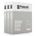 Polaroid Originals - Triple Pack Blackout B&W Film for 600 - Classic White Frame - Film for Polaroid 600 Cameras - OneStep 2