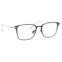 Linda Farrow - Willis Rectangular Optical Glasses in Black White Gold - LF46C2OPT - Linda Farrow Eyewear