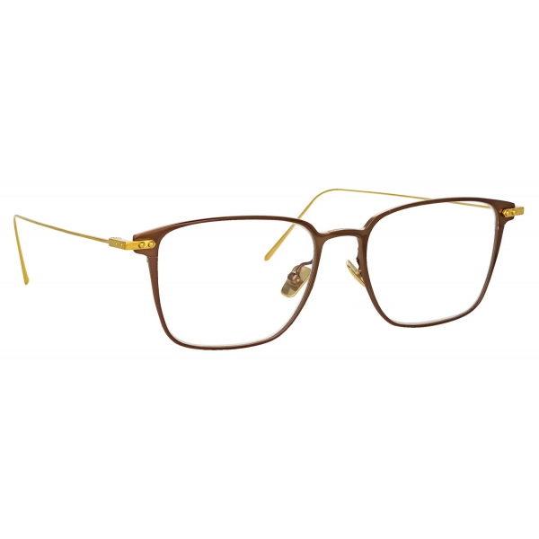 Linda Farrow - Willis Rectangular Optical Glasses in Brown - LF46C3OPT - Linda Farrow Eyewear