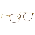 Linda Farrow - Occhiali da Vista Willis Rettangolare in Marrone - LF46C3OPT - Linda Farrow Eyewear