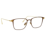 Linda Farrow - Occhiali da Vista Willis Rettangolare in Marrone - LF46C3OPT - Linda Farrow Eyewear