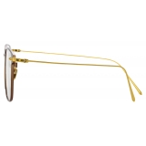 Linda Farrow - Willis Rectangular Optical Glasses in Brown - LF46C3OPT - Linda Farrow Eyewear