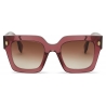 Fendi - Fendi Roma - Oversize Square Sunglasses - Brown - Sunglasses - Fendi Eyewear