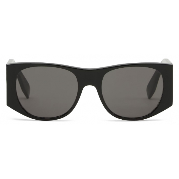 Fendi - Fendi Baguette - Oversize Oval Sunglasses - Black - Sunglasses - Fendi Eyewear