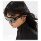 Fendi - Fendi Roma - Rectangular Sunglasses - Black - Sunglasses - Fendi Eyewear