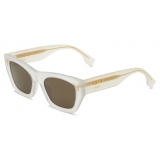 Fendi - Fendi Roma - Rectangular Sunglasses - White - Sunglasses - Fendi Eyewear