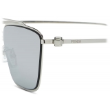 Fendi - Fendi Baguette - Rectangular Sunglasses - Silver - Sunglasses - Fendi Eyewear