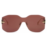 Fendi - Fendi Fendigraphy - Shield Sunglasses - Gold Purple - Sunglasses - Fendi Eyewear