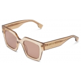 Fendi - Fendi Roma - Square Sunglasses - Transparent Beige - Sunglasses - Fendi Eyewear