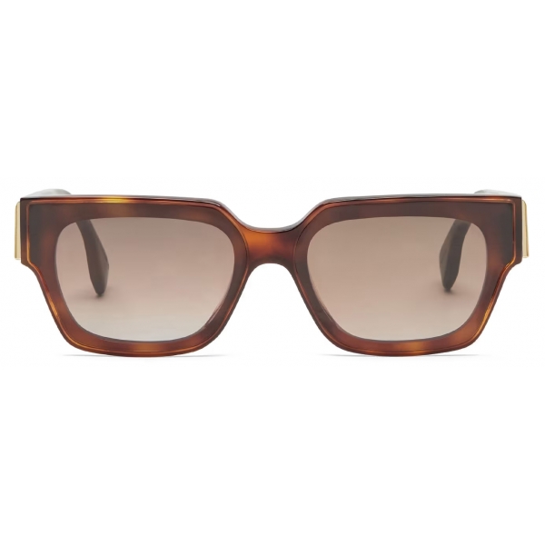 Fendi - Fendi First - Rectangular Sunglasses - Havana - Sunglasses - Fendi Eyewear